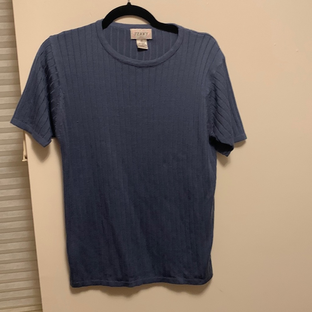 Medium blue acrylic shirt